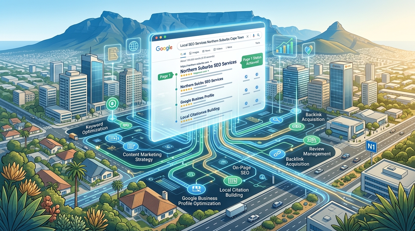Cape Town Northern Suburbs SEO Page 1 Google Plan_2