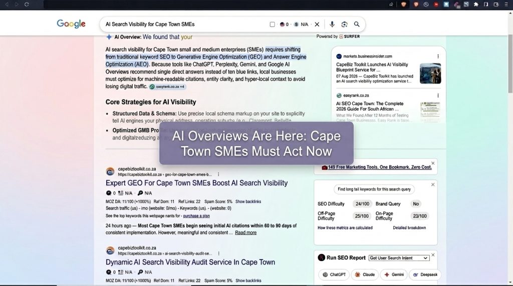 Google AI Overviews Are Here - Cape Town SMEs Must Act Now